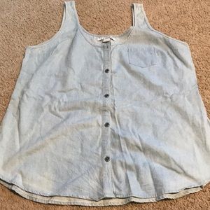 Thin jean tank top